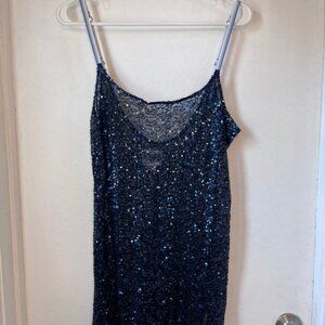 Free People Intimately Sequin Slip Dress (L)